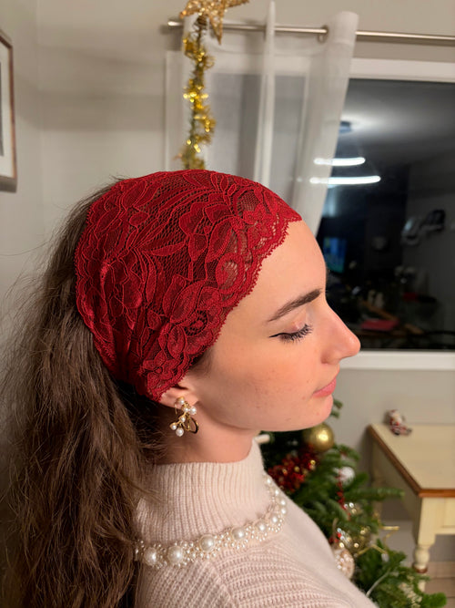 Bandeau pour cheveux dentelle large XL