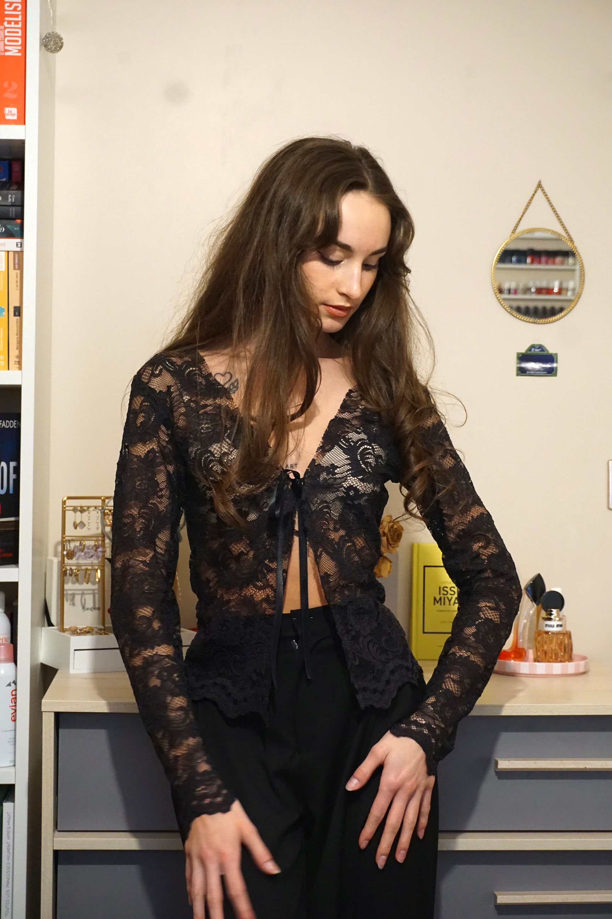 Cardigan en dentelle