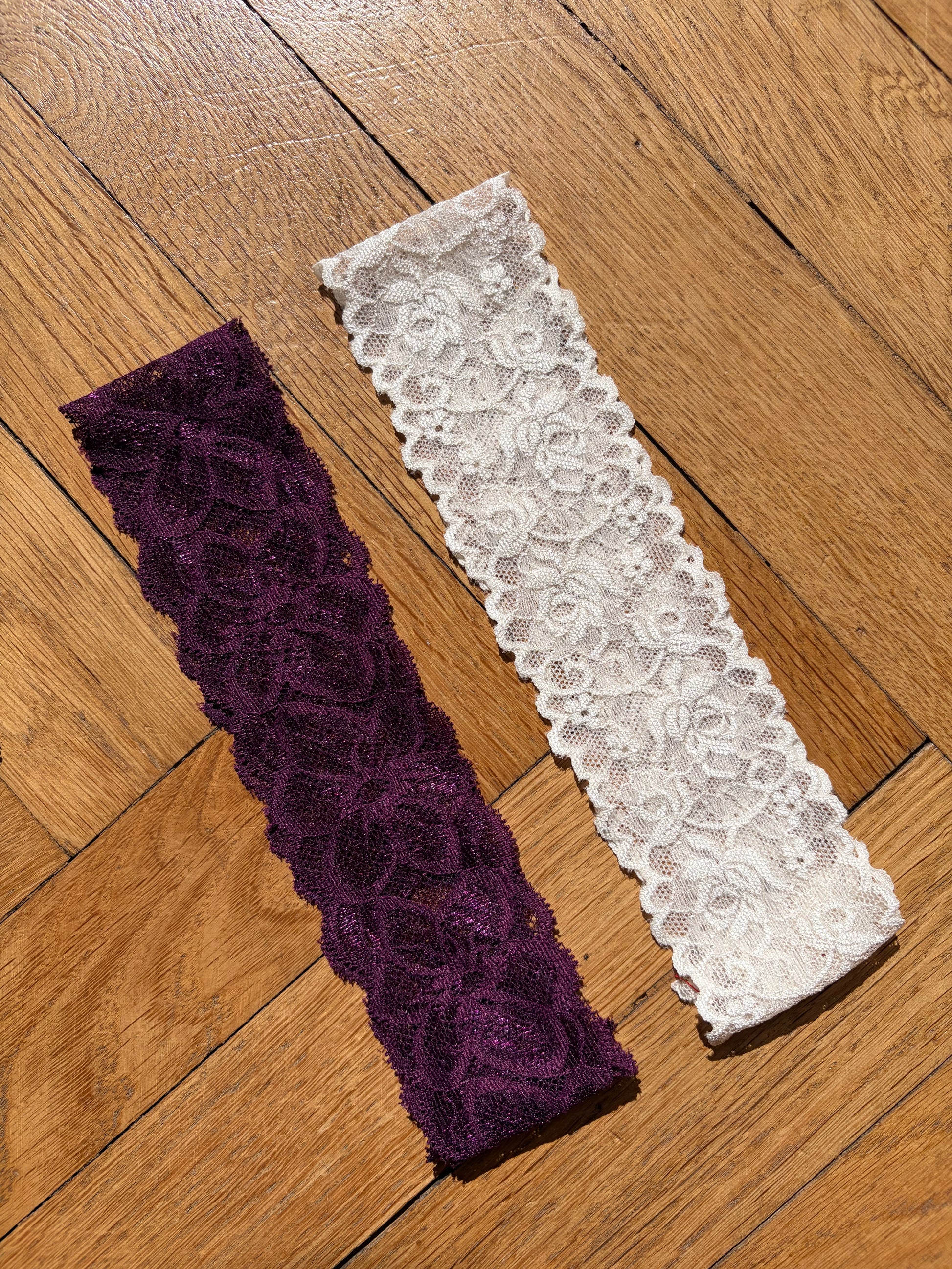 Lot 2 bandeaux en dentelle