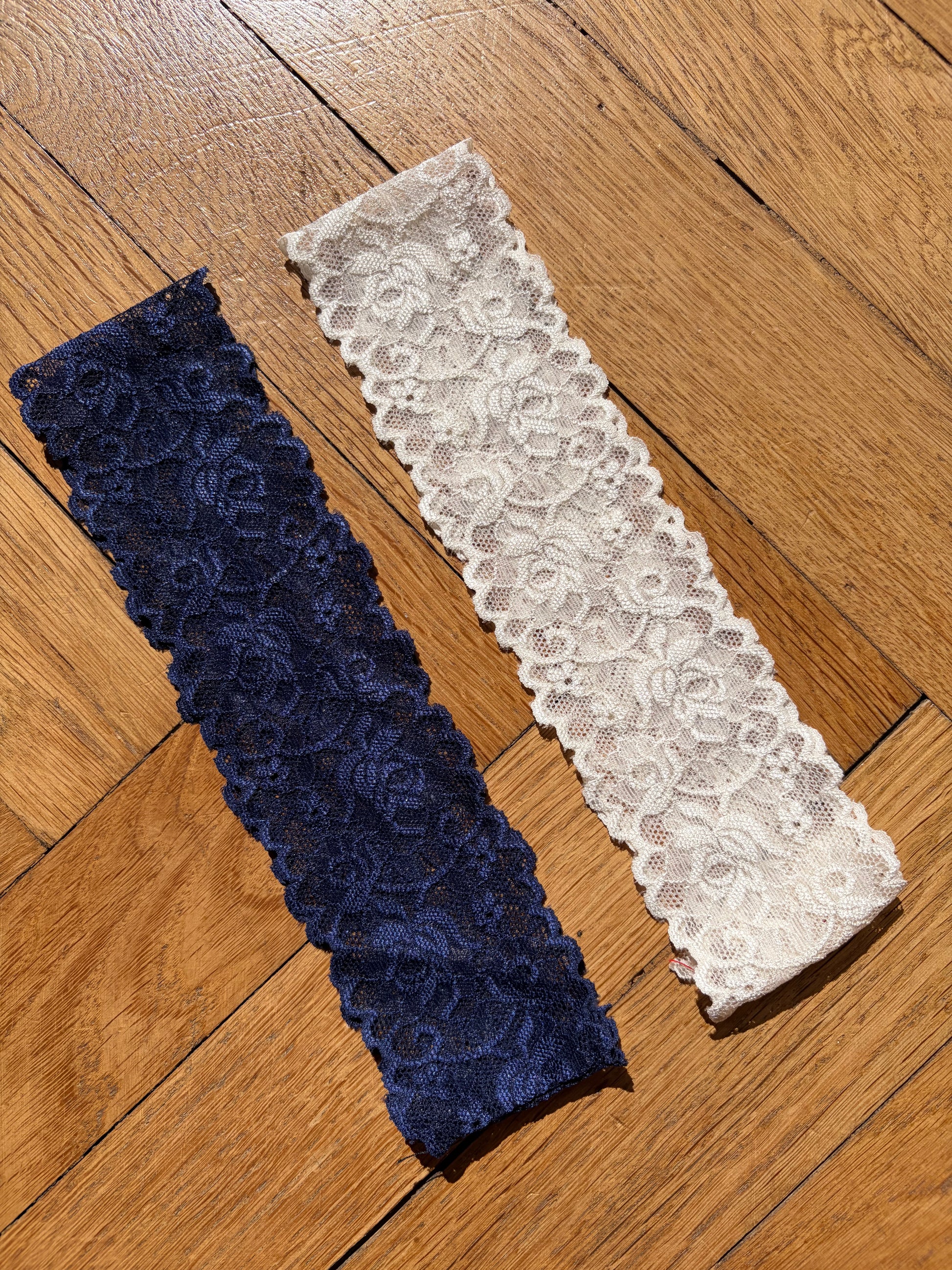 Lot 2 bandeaux en dentelle