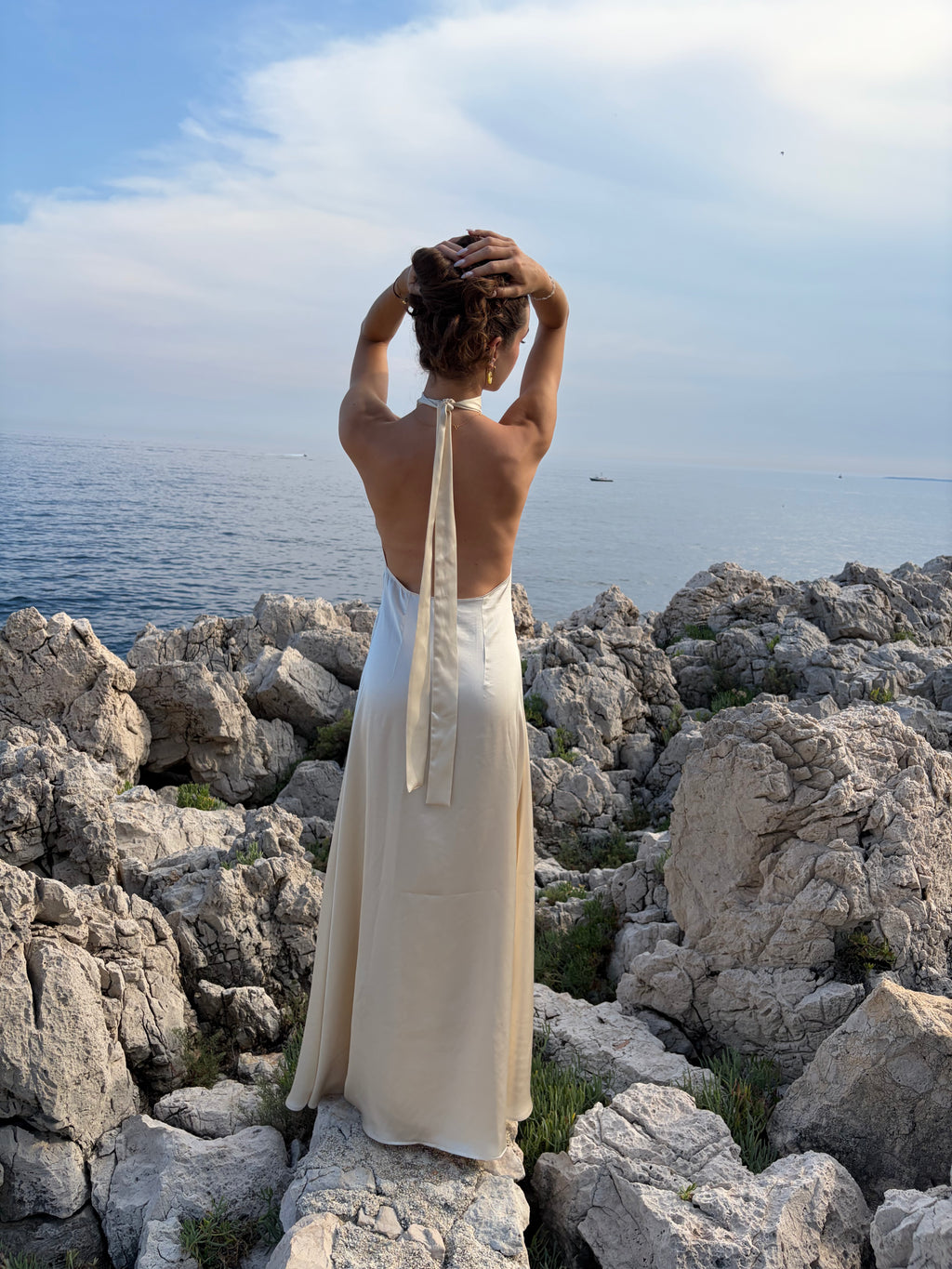 Robe longue dos nu