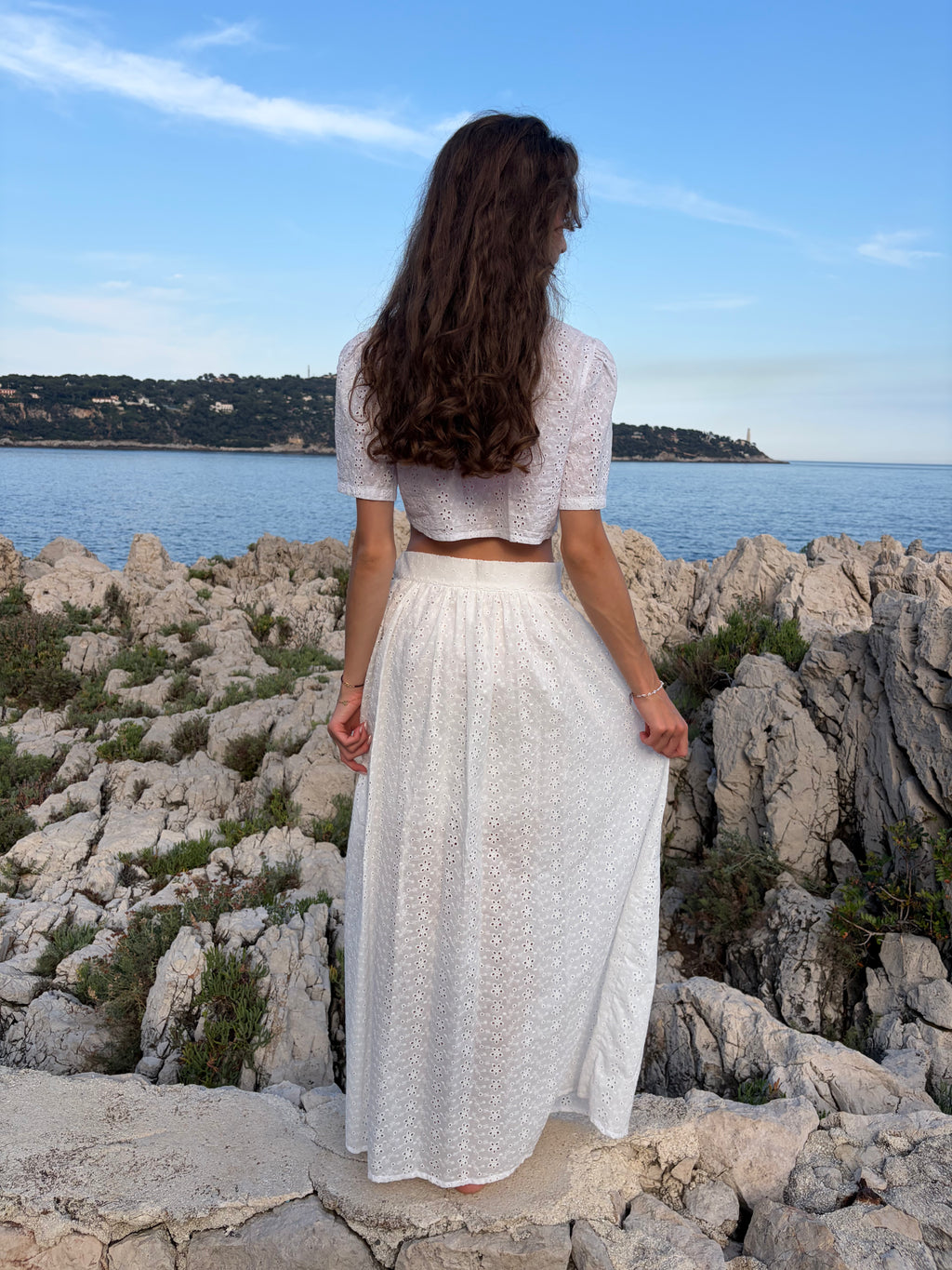 Jupe longue brodée