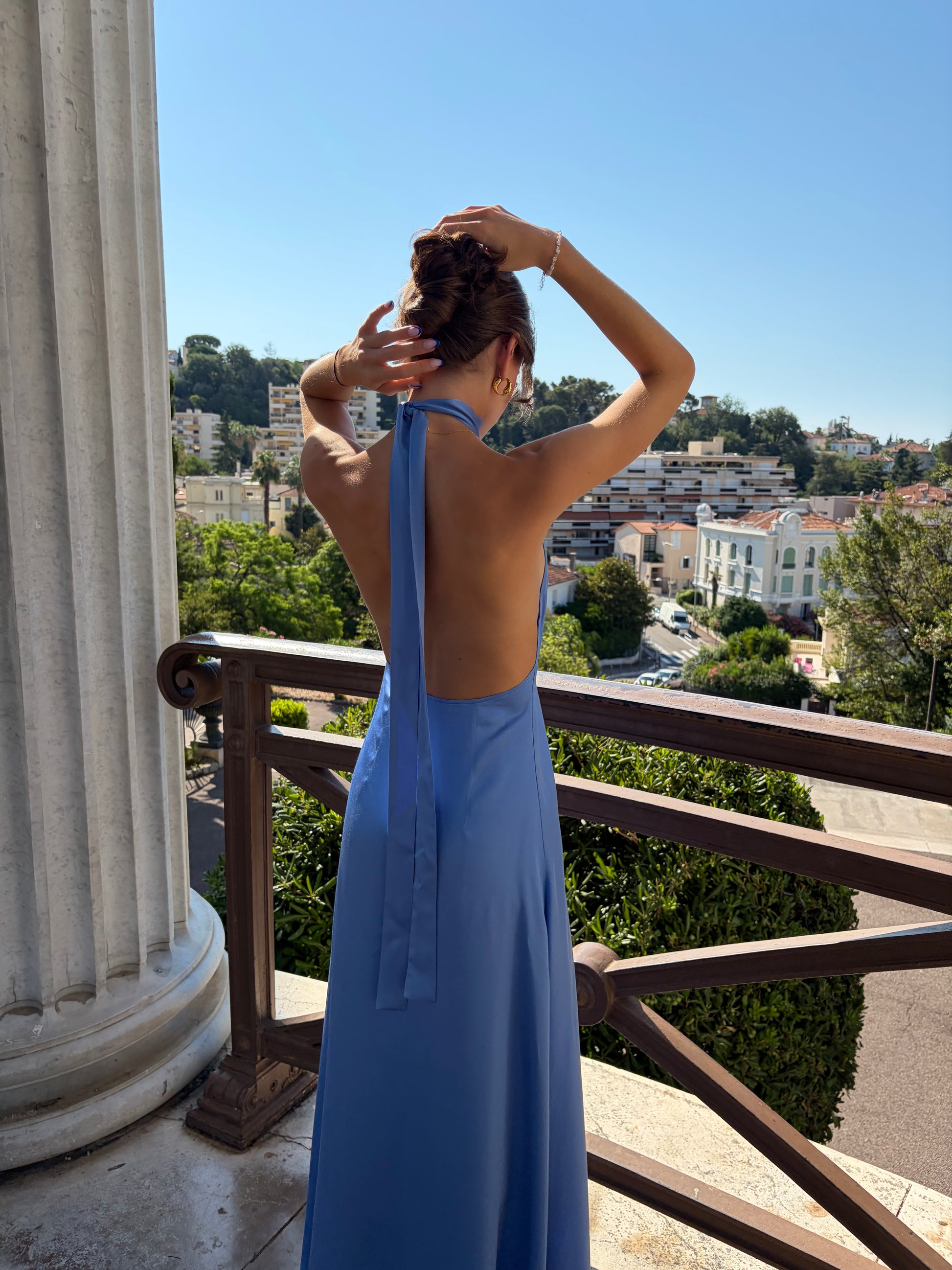 Robe longue dos nu