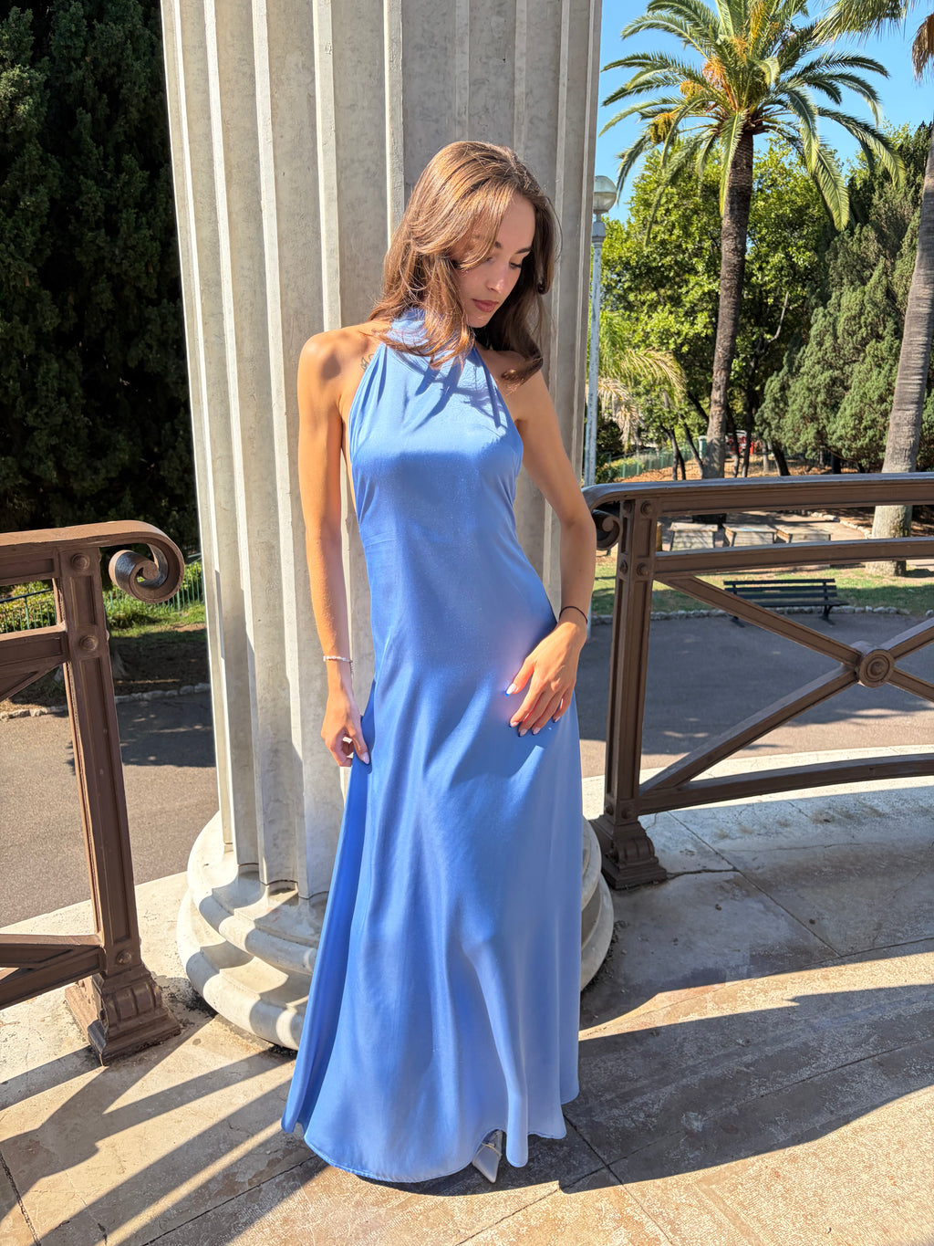Robe longue dos nu