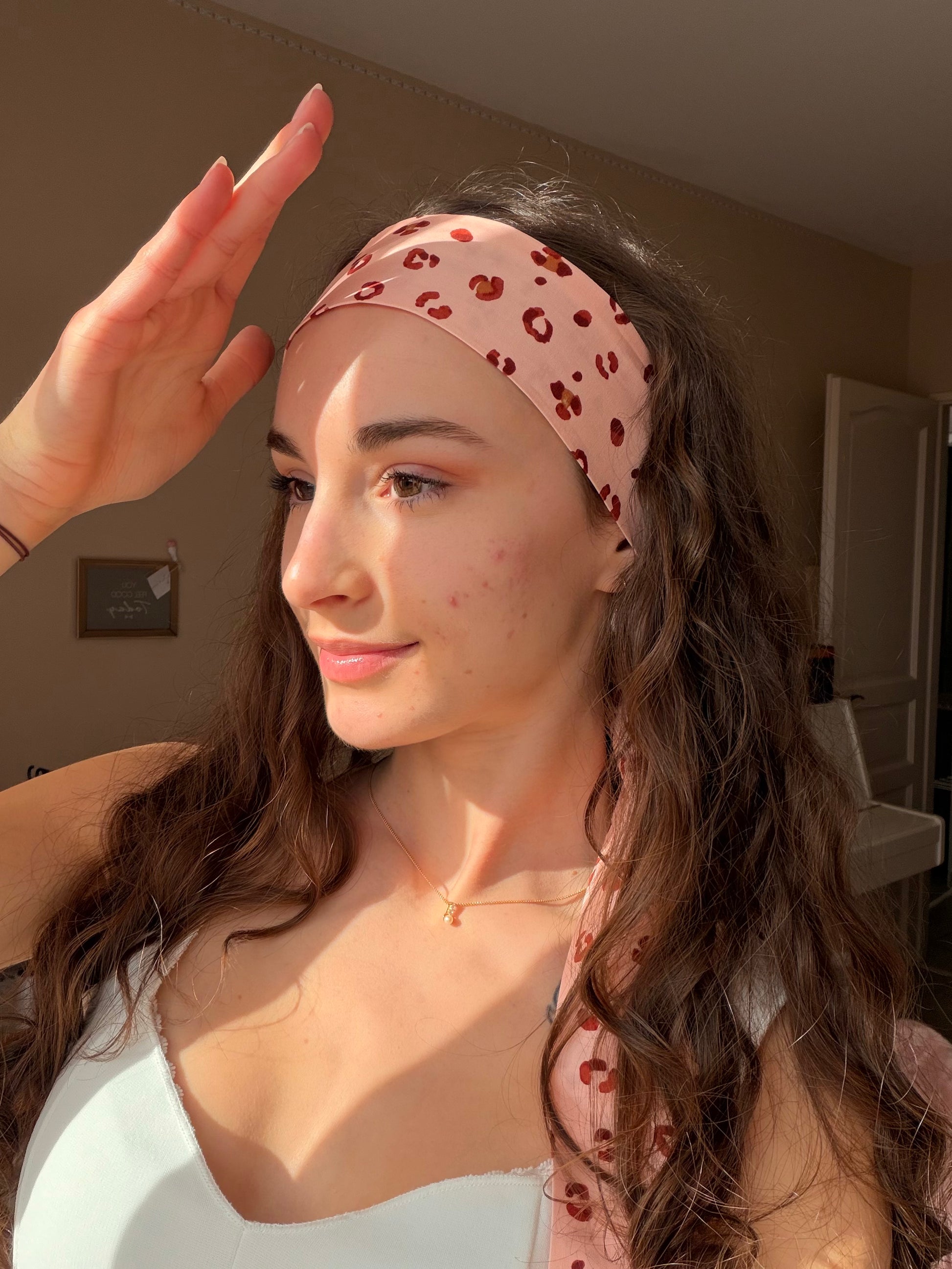 Le Bandeau rose léopard